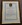 Edward (Ted) Bocking framed Freedom of the Town scroll